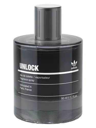 Frasco del perfume Unlock For Him de Adidas — fragancia masculino