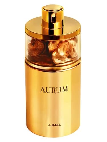 Frasco del perfume Aurum de Ajmal — fragancia femenino