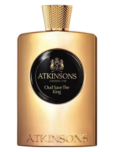 Frasco del perfume Oud Save The King de Atkinsons — fragancia unisex