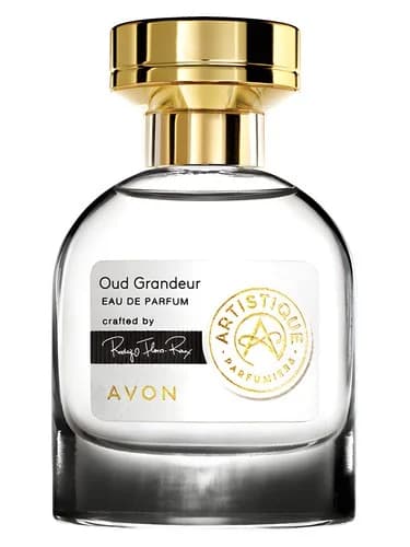 Frasco del perfume Oud Grandeur de Avon — fragancia unisex