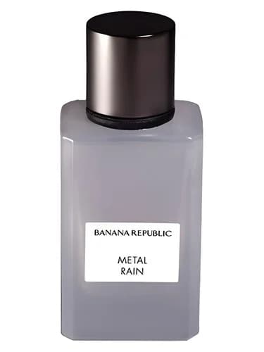 Frasco del perfume Metal Rain de Banana Republic — fragancia unisex
