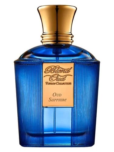 Frasco del perfume Oud Sapphire de Blend Oud — fragancia unisex