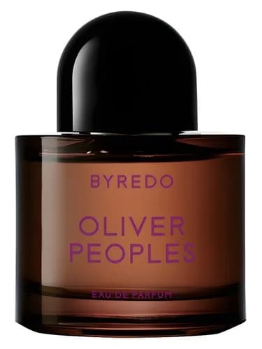 Frasco del perfume Oliver Peoples Rosewood de Byredo — fragancia unisex
