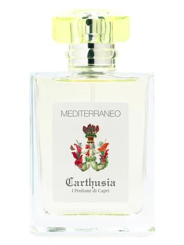 Frasco del perfume Mediterraneo de Carthusia — fragancia unisex