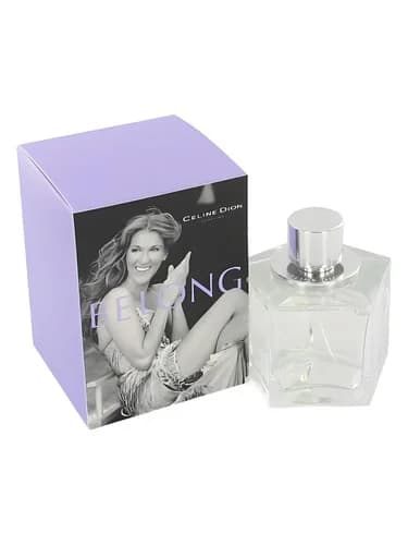 Frasco del perfume Belong de Celine Dion — fragancia femenino