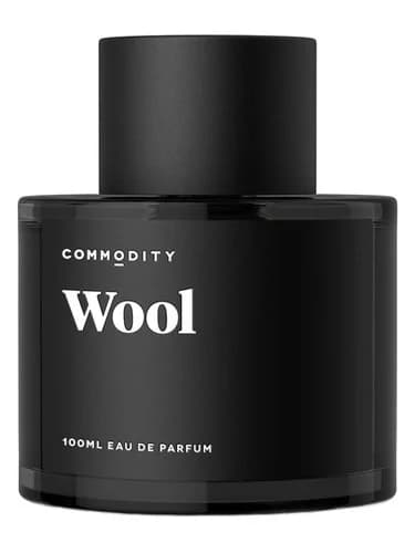Frasco del perfume Wool de Commodity — fragancia unisex