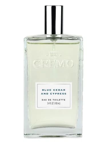 Frasco del perfume Blue Cedar Cypress de Cremo — fragancia masculino