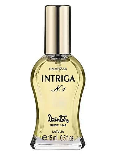 Frasco del perfume Intriga No1 de Dzintars — fragancia femenino
