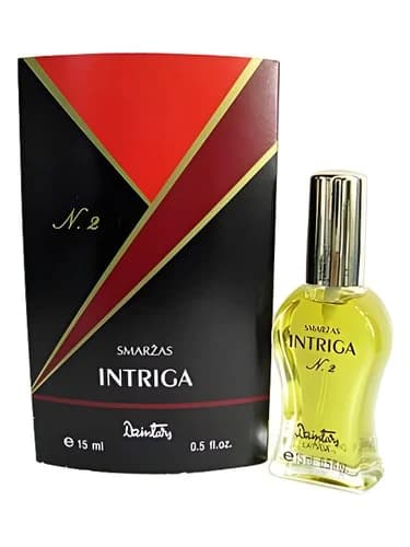Frasco del perfume Intriga No2 de Dzintars — fragancia femenino