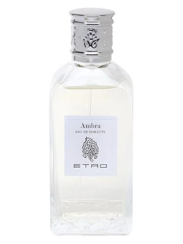 Frasco del perfume Ambra de Etro — fragancia unisex