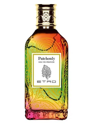 Frasco del perfume Patchouly Eau De Parfum de Etro — fragancia unisex