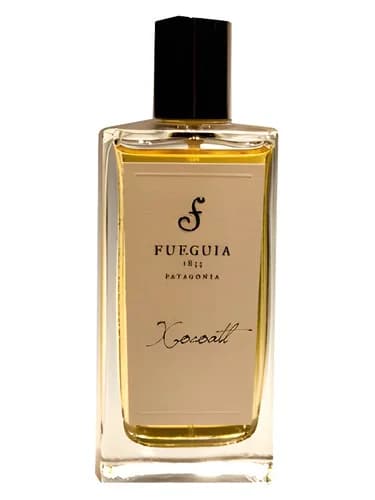 Frasco del perfume Xocoatl de Fueguia 1833 — fragancia unisex