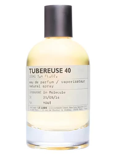 Frasco del perfume Tubereuse 40 New York de Le Labo — fragancia unisex