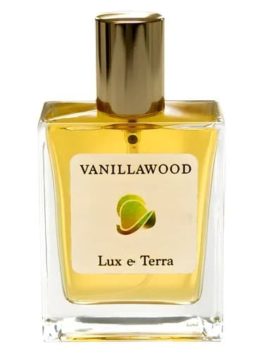 Frasco del perfume Vanillawood de Lux E Terra — fragancia unisex