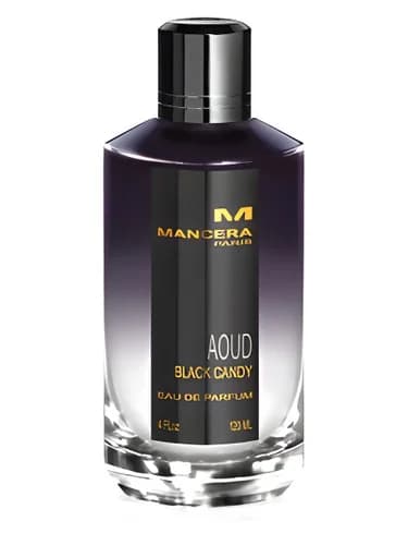 Frasco del perfume Aoud Black Candy de Mancera — fragancia unisex