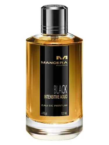 Frasco del perfume Black Intensitive Aoud de Mancera — fragancia unisex