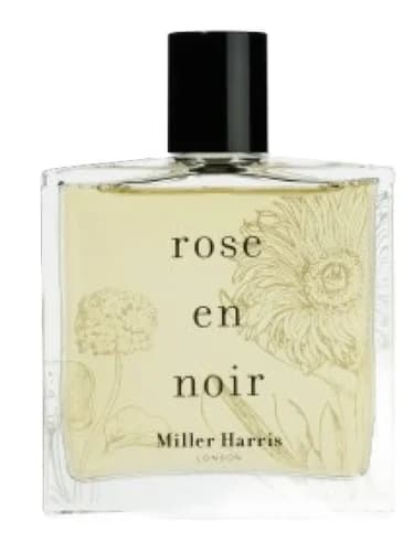 Frasco del perfume Rose En Noir de Miller Harris — fragancia femenino