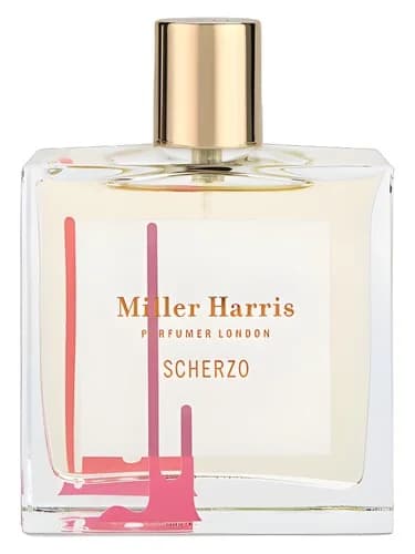 Frasco del perfume Scherzo de Miller Harris — fragancia unisex