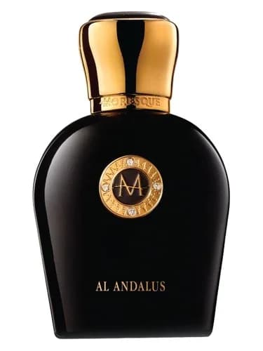 Frasco del perfume Al Andalus de Moresque — fragancia unisex