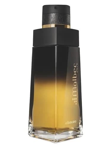 Frasco del perfume Malbec Gold de O Boticario — fragancia masculino