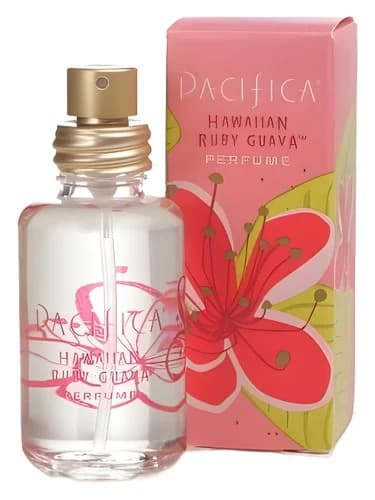 Frasco del perfume Hawaiian Ruby Guava de Pacifica — fragancia unisex