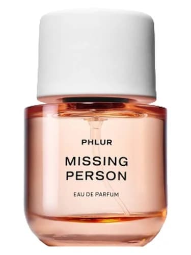Frasco del perfume Missing Person de Phlur — fragancia unisex
