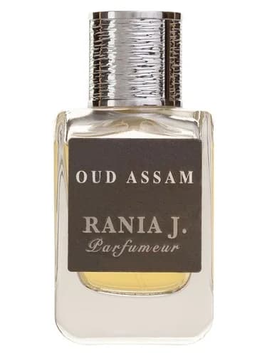 Frasco del perfume Oud Assam de Rania J — fragancia unisex