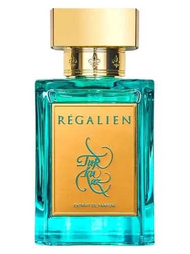Frasco del perfume Turkuaz de Regalien — fragancia unisex
