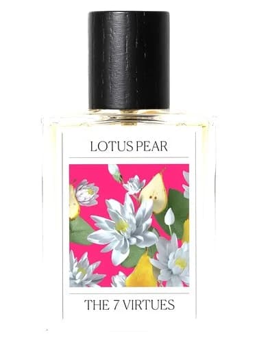 Frasco del perfume Lotus Pear de The 7 Virtues — fragancia unisex