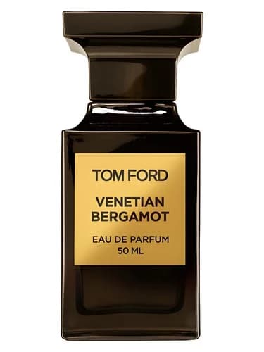 Frasco del perfume Venetian Bergamot de Tom Ford — fragancia unisex