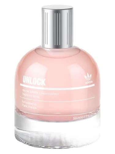 Frasco del perfume Unlock For Her de Adidas — fragancia femenino