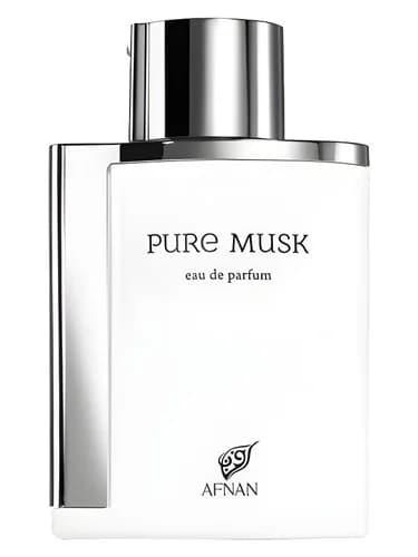 Frasco del perfume Pure Musk de Afnan — fragancia unisex