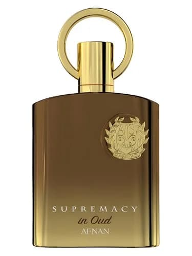 Frasco del perfume Supremacy In Oud de Afnan — fragancia unisex
