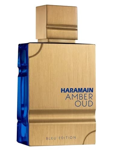 Frasco del perfume Amber Oud Bleu Edition de Al Haramain Perfumes — fragancia unisex