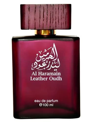 Frasco del perfume Leather Oudh de Al Haramain Perfumes — fragancia femenino