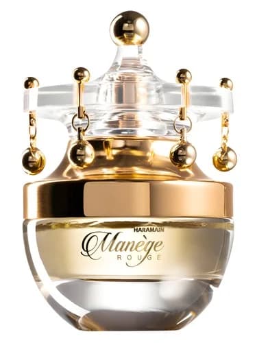 Frasco del perfume Manege Rouge de Al Haramain Perfumes — fragancia femenino