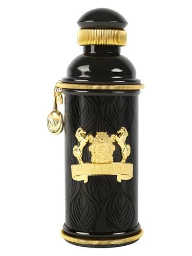 Frasco del perfume Black Muscs de Alexandre J — fragancia unisex