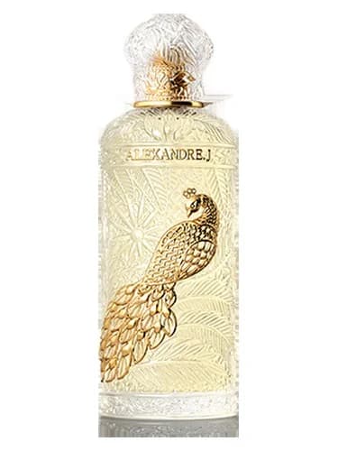 Frasco del perfume Imperial Peacock de Alexandre J — fragancia unisex