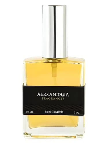 Frasco del perfume Black Tie Affair de Alexandria Fragrances — fragancia unisex
