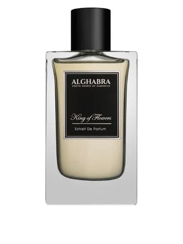 Frasco del perfume King Of Flowers de Alghabra Parfums — fragancia unisex