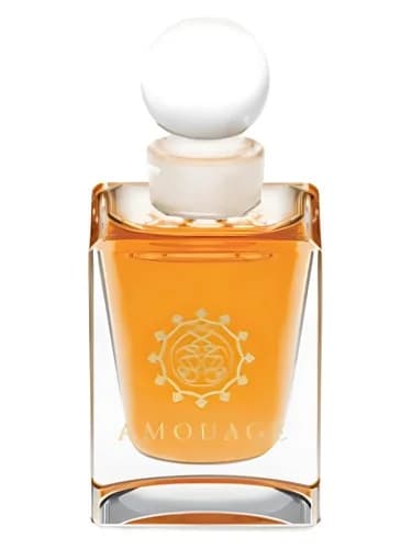 Frasco del perfume Al Mas de Amouage — fragancia unisex