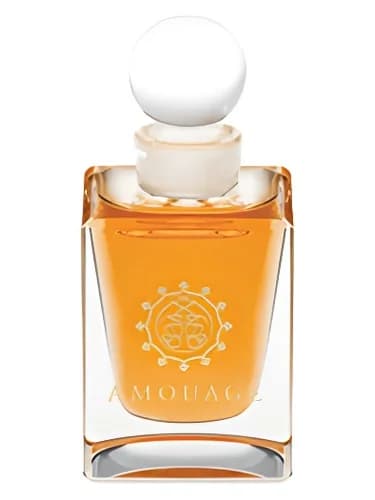 Frasco del perfume Basmah de Amouage — fragancia unisex
