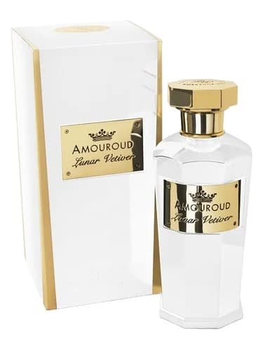Frasco del perfume Lunar Vetiver de Amouroud — fragancia unisex