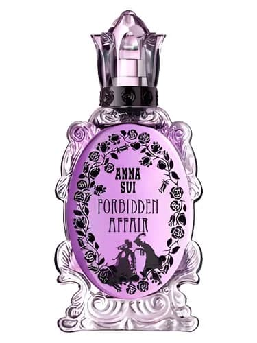 Frasco del perfume Forbidden Affair de Anna Sui — fragancia femenino