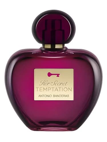 Frasco del perfume Her Secret Temptation de Antonio Banderas — fragancia femenino