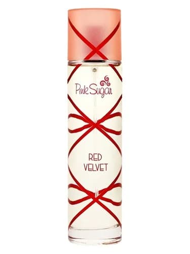 Frasco del perfume Pink Sugar Red Velvet de Aquolina — fragancia femenino