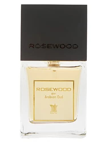 Frasco del perfume Rosewood de Arabian Oud — fragancia unisex