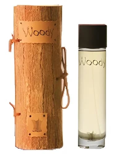 Frasco del perfume Woody de Arabian Oud — fragancia unisex