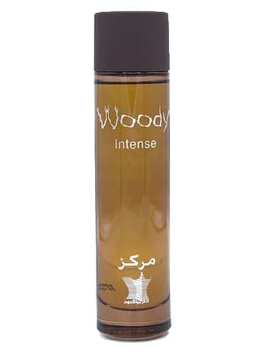 Frasco del perfume Woody Intense de Arabian Oud — fragancia unisex