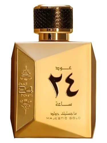 Frasco del perfume Oud 24 Hours Majestic Gold de Ard Al Zaafaran — fragancia unisex
